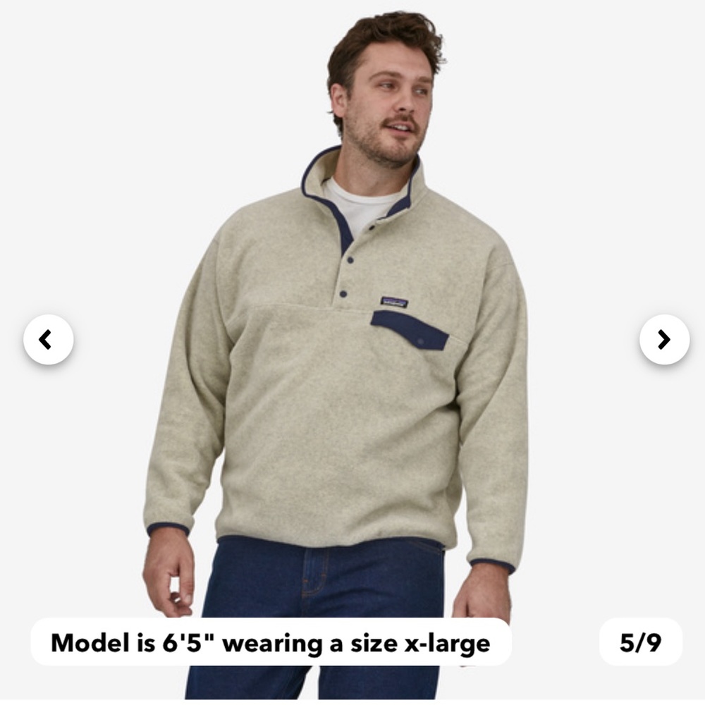 Patagonia Synchilla Snap T Fleece Pullover - L